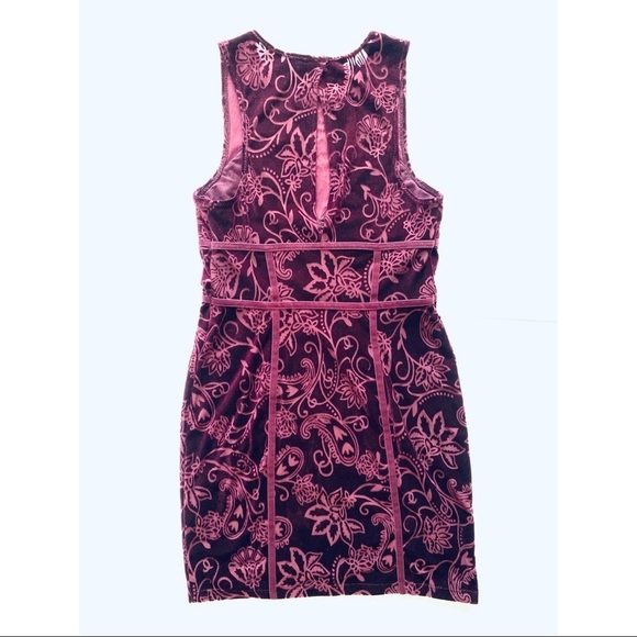 Free people floral velvet burnout mini dress - Picture 4 of 7